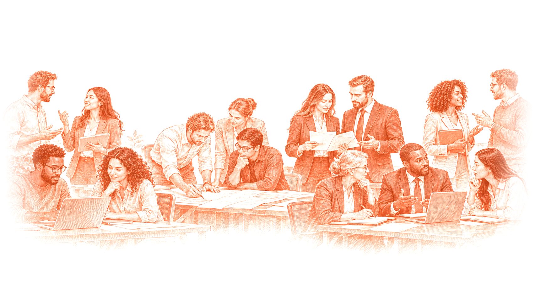 Compliance teams working together on KYC files